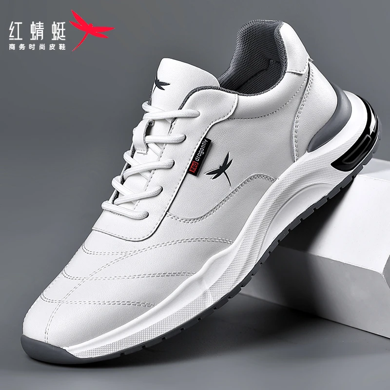 REDDRAGONFLY/红蜻蜓2025男士春秋季新款皮鞋时尚百搭运动休闲鞋