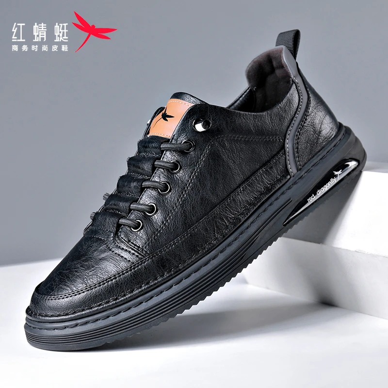 REDDRAGONFLY/红蜻蜓春秋季新款板鞋低帮鞋爆款鞋子男士休闲板鞋