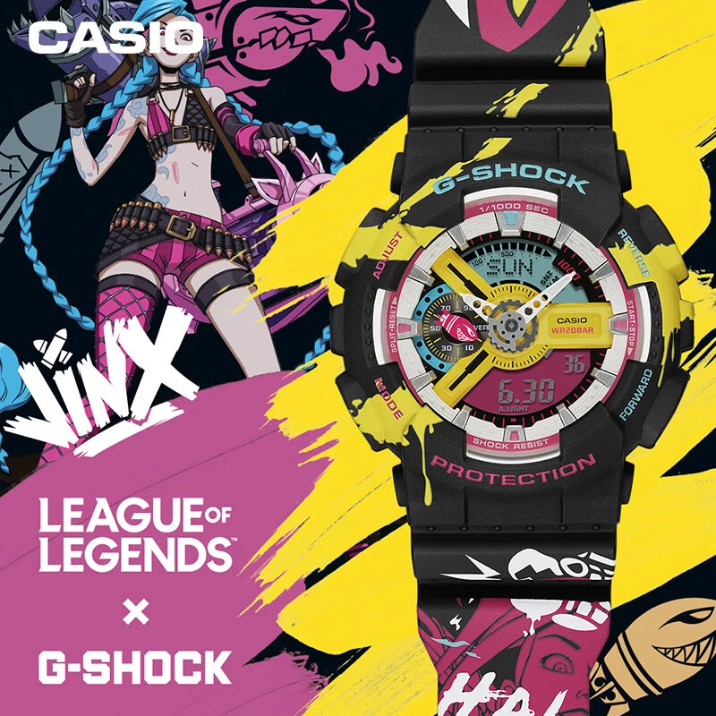 卡西欧G-SHOCK手表英雄联盟LOL联名款运动韩版潮流百搭防水正品表