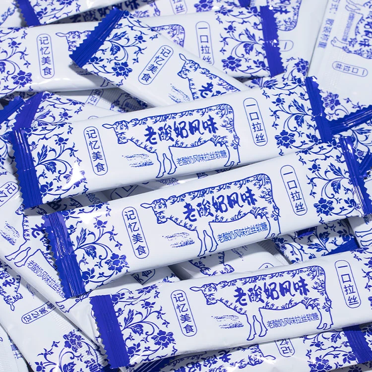 长条老酸奶风味拉丝软糖童年回忆糖果酸甜可口奶糖网红怀旧小零食