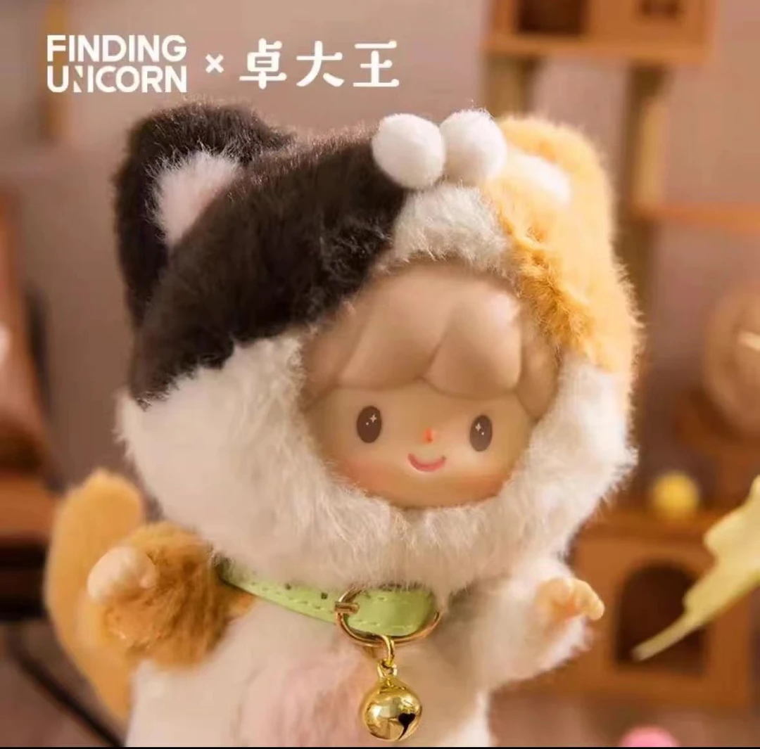 【菜菜拆盒】卓大王我的小猫系列搪胶毛绒玩偶手办盲盒