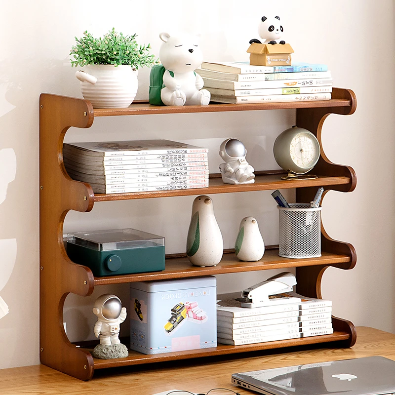 桌面置物架桌上书架子书桌收纳儿童简易学生小型台面飘窗家用书柜