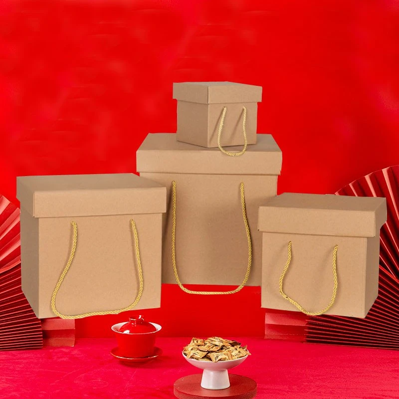 大号礼物盒正方形ins包装盒节日零食篮球礼品盒子纸箱生日DIY空盒