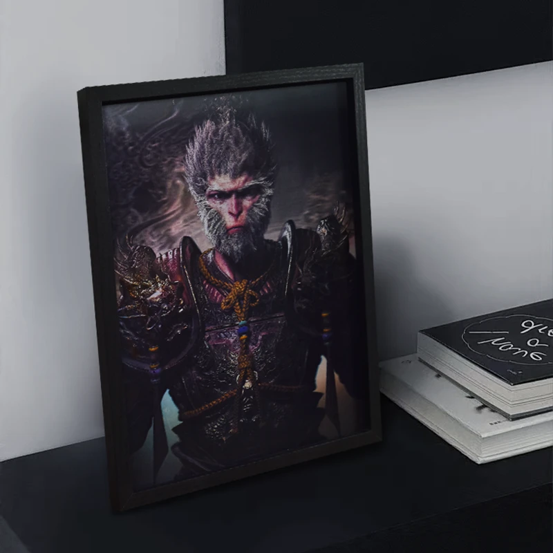 5D立体黑神话悟空相框画 孙悟空齐天大圣装饰画客厅摆件国潮3141