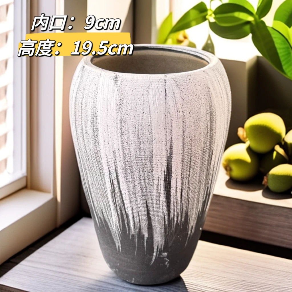 Z06A侘寂风复古景德镇高桩多肉盆(清货款)内口9CM高度19CM