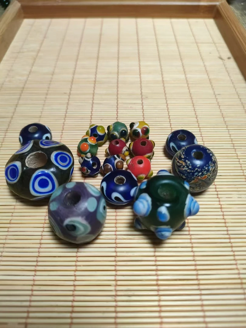 手工特色琉璃珠 手工琉璃手串 摆件 家庭日用品 百搭串