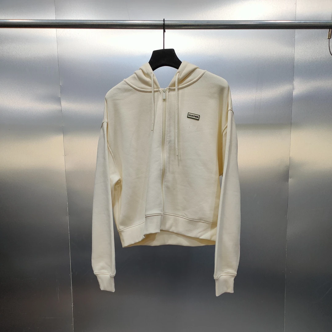 P03-112525-HUN春秋款正面小印花设计宽松百搭（女款）连帽卫衣外套