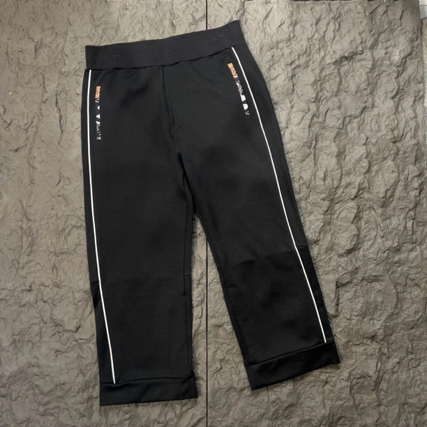 F02-81619-GX裤腿印花潮流时尚休闲直筒休闲裤