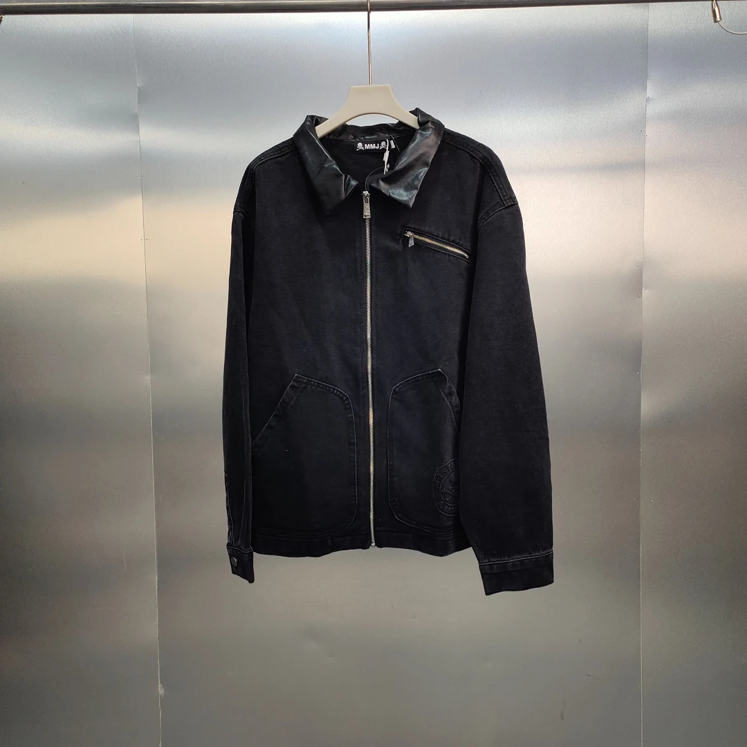 E06-22607-MM春秋季口袋印花时尚百搭夹克外套