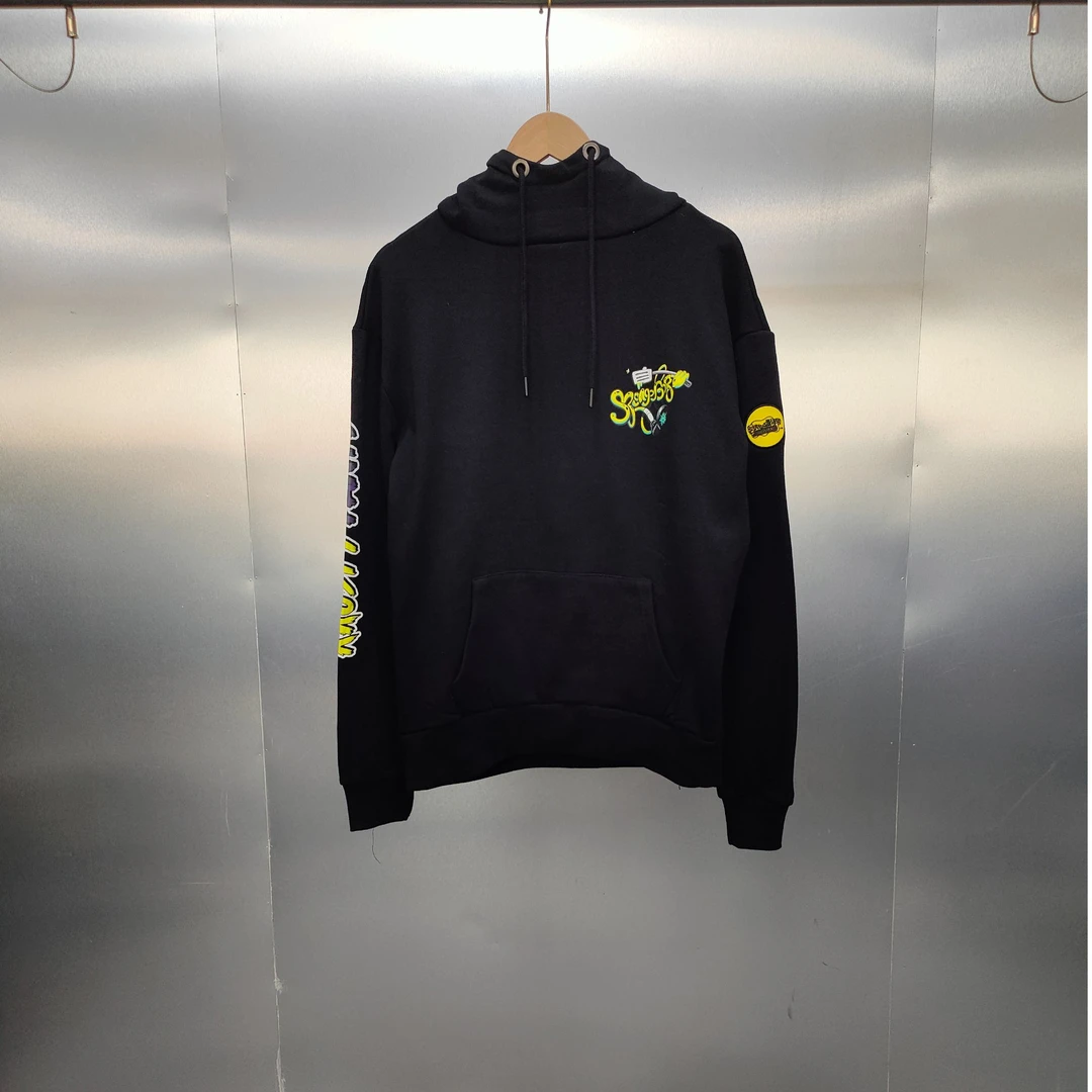 D03-120121-SE春秋季手臂印花时尚连帽卫衣