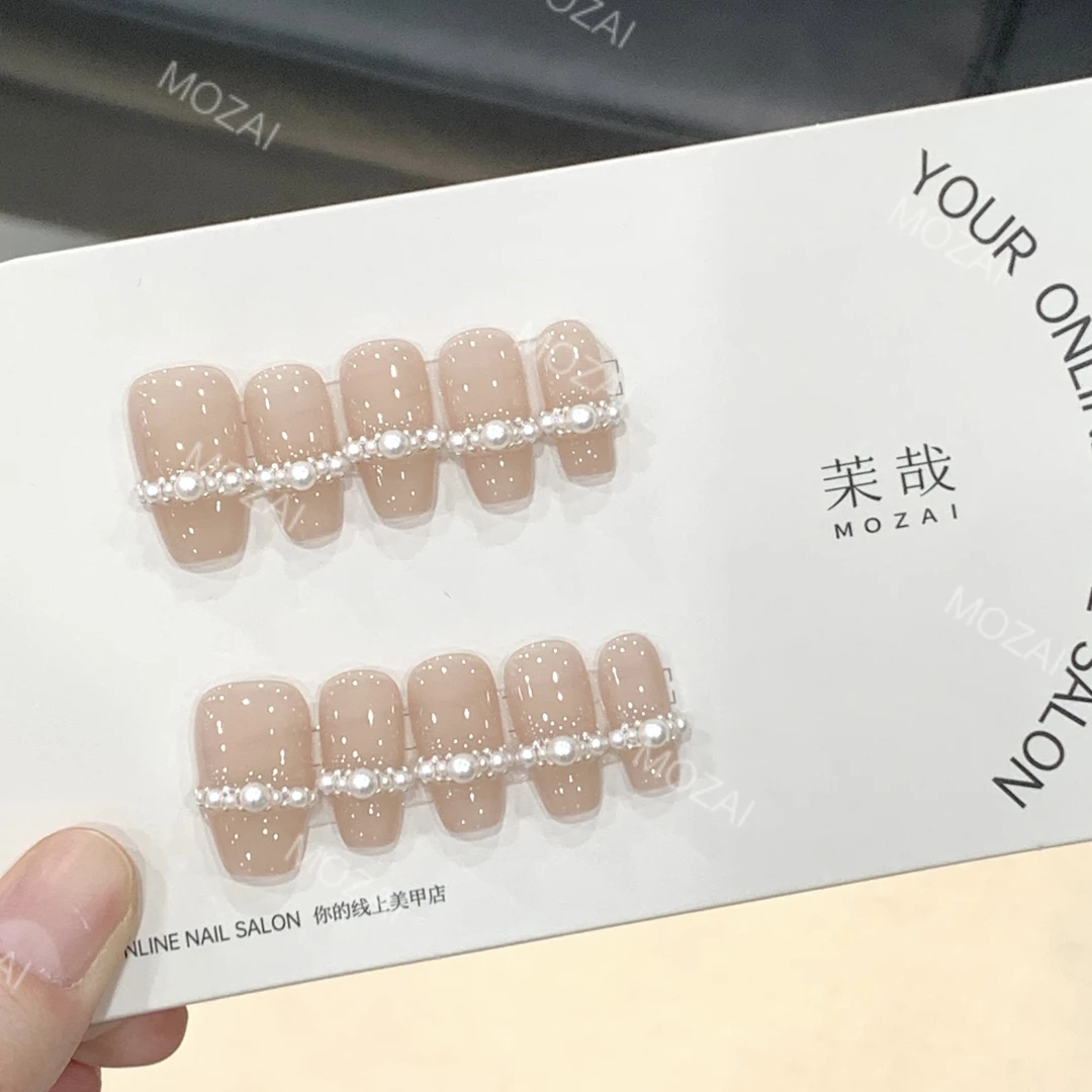茉哉安娜【施家全华珍珠/香香公主】孤纯手工定制拆卸穿戴甲A3154