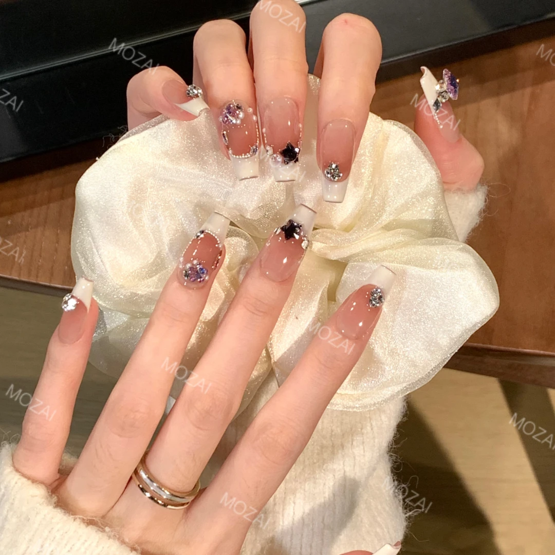 茉哉KK高定【施家全华/星黛露】纯手工定制美甲可拆卸穿戴甲A2503