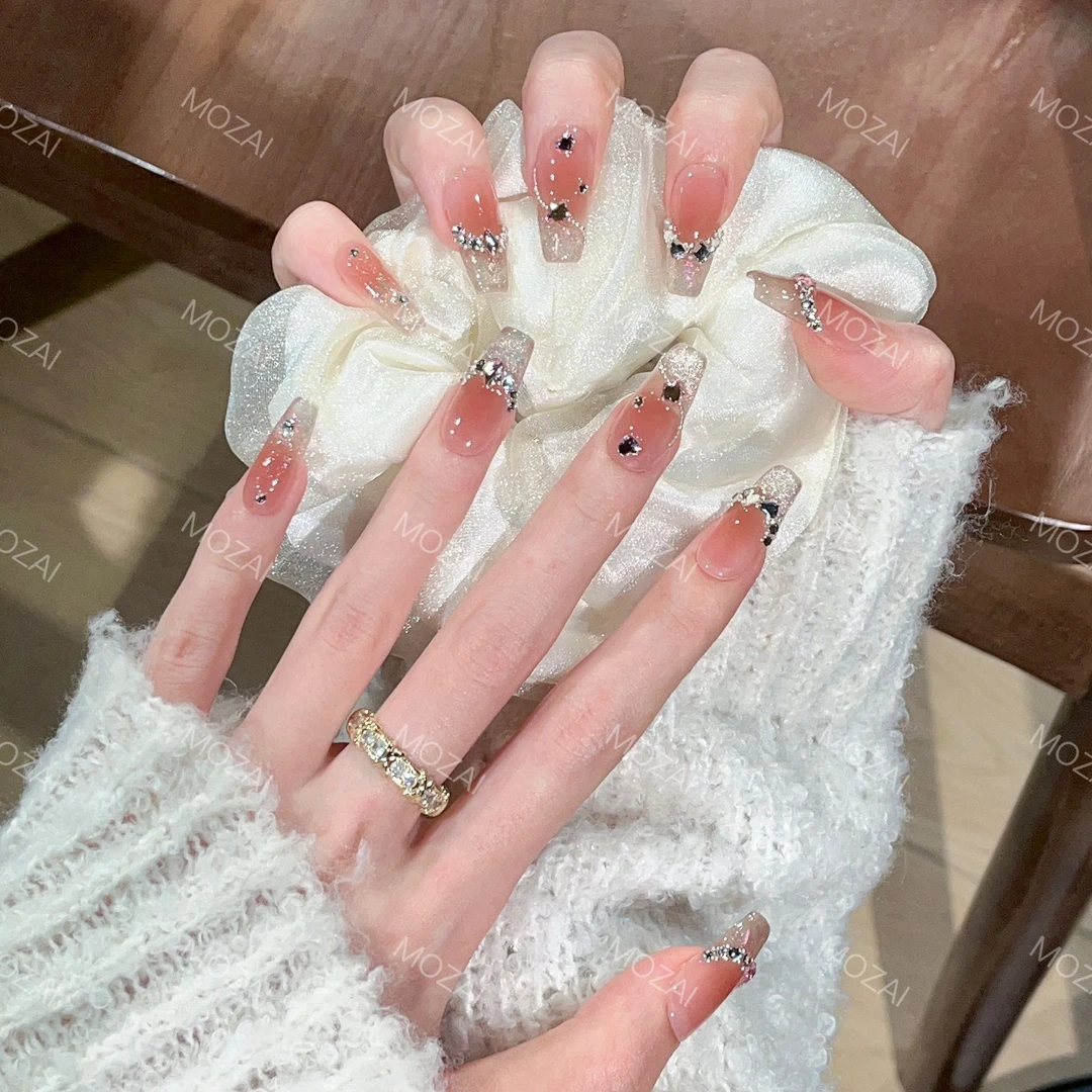 茉哉KK【塞纳河畔】手工定制美甲可拆卸穿戴甲A2017/A2018/A2019