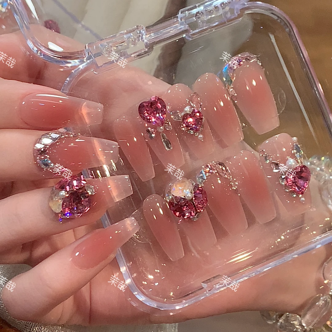 茉哉KK高定【施家全华/百变小樱】纯手工定制美甲可拆卸穿戴甲A3255