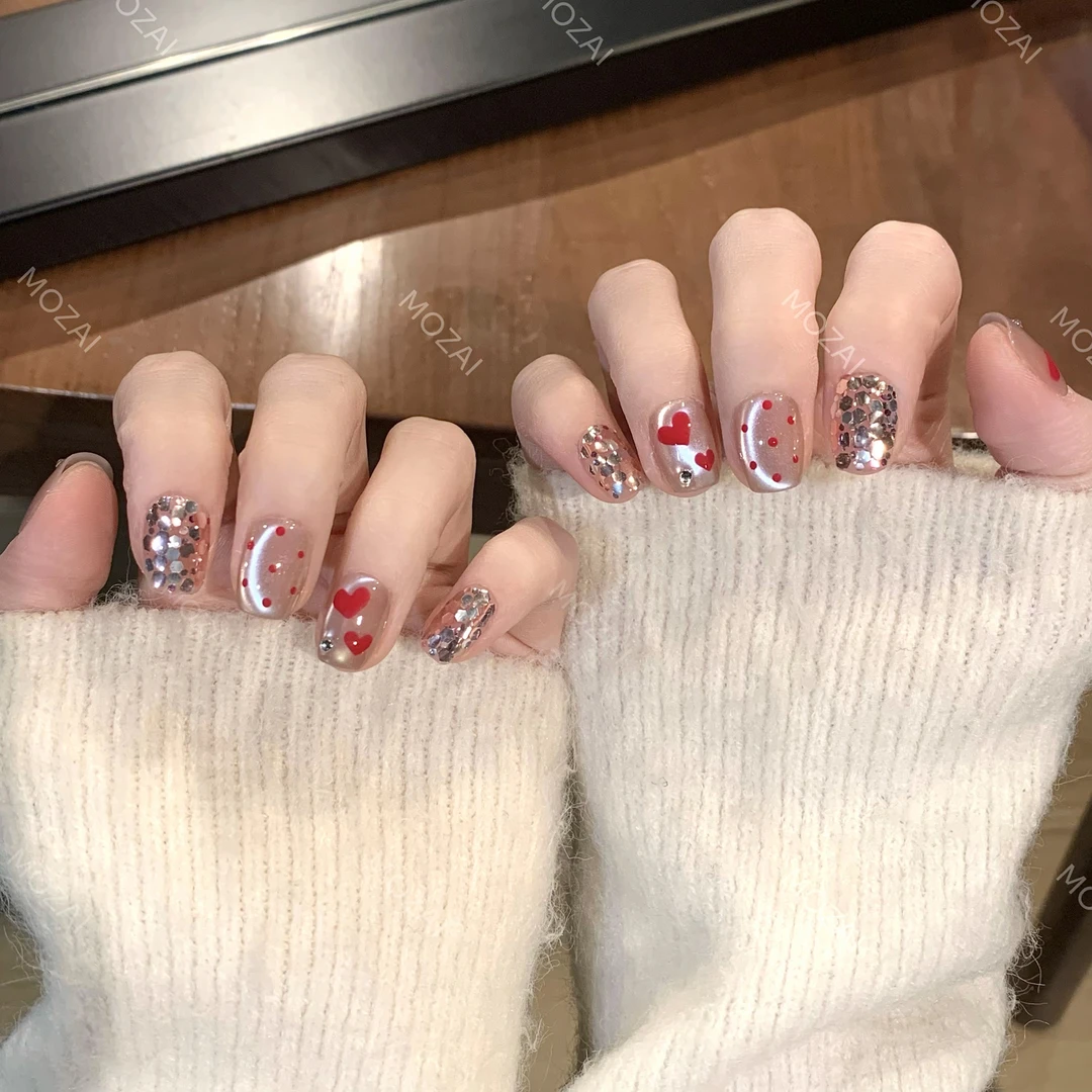 茉哉【知己】纯手工定制美甲拆卸穿戴甲A2830