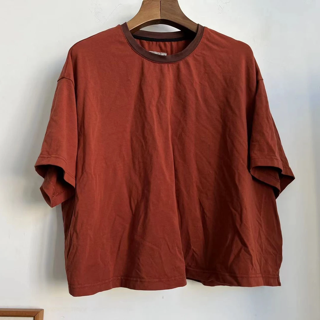 2024新款时尚百搭潮流圆领夏季五分袖棉T恤TU-s35708