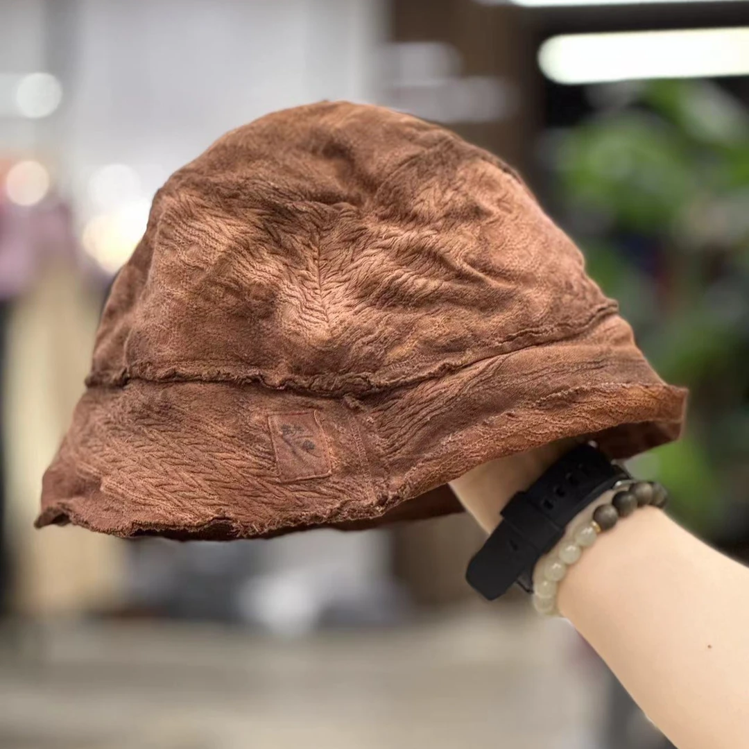 2024新款植物染帽子23QS067时尚百搭女士休闲穿搭马夹帽