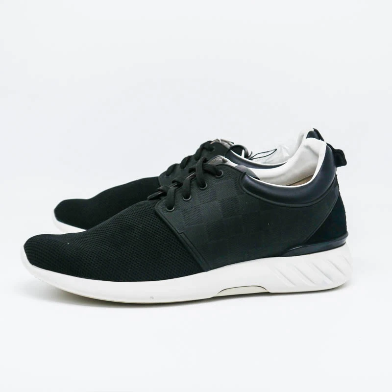 95新 LouisVuitton/路易威登 /41.5/黑色休闲板鞋棋盘格