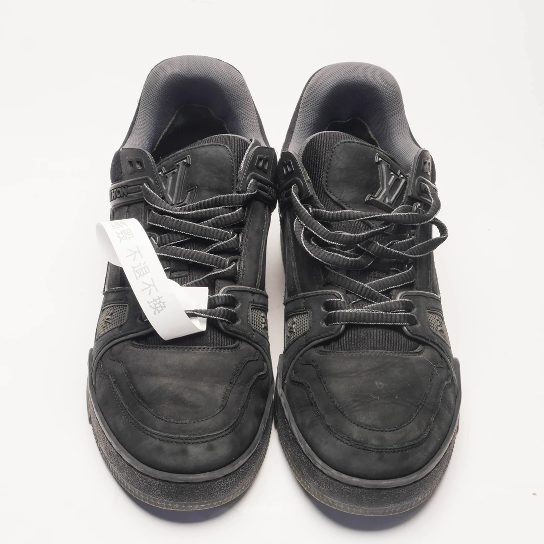 95新 LouisVuitton/路易威登 /41.5/黑青色运动板鞋