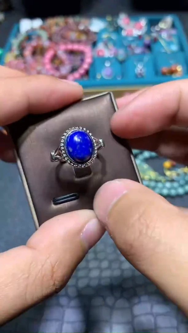 【闪购商品】青金石戒指未镶嵌K09