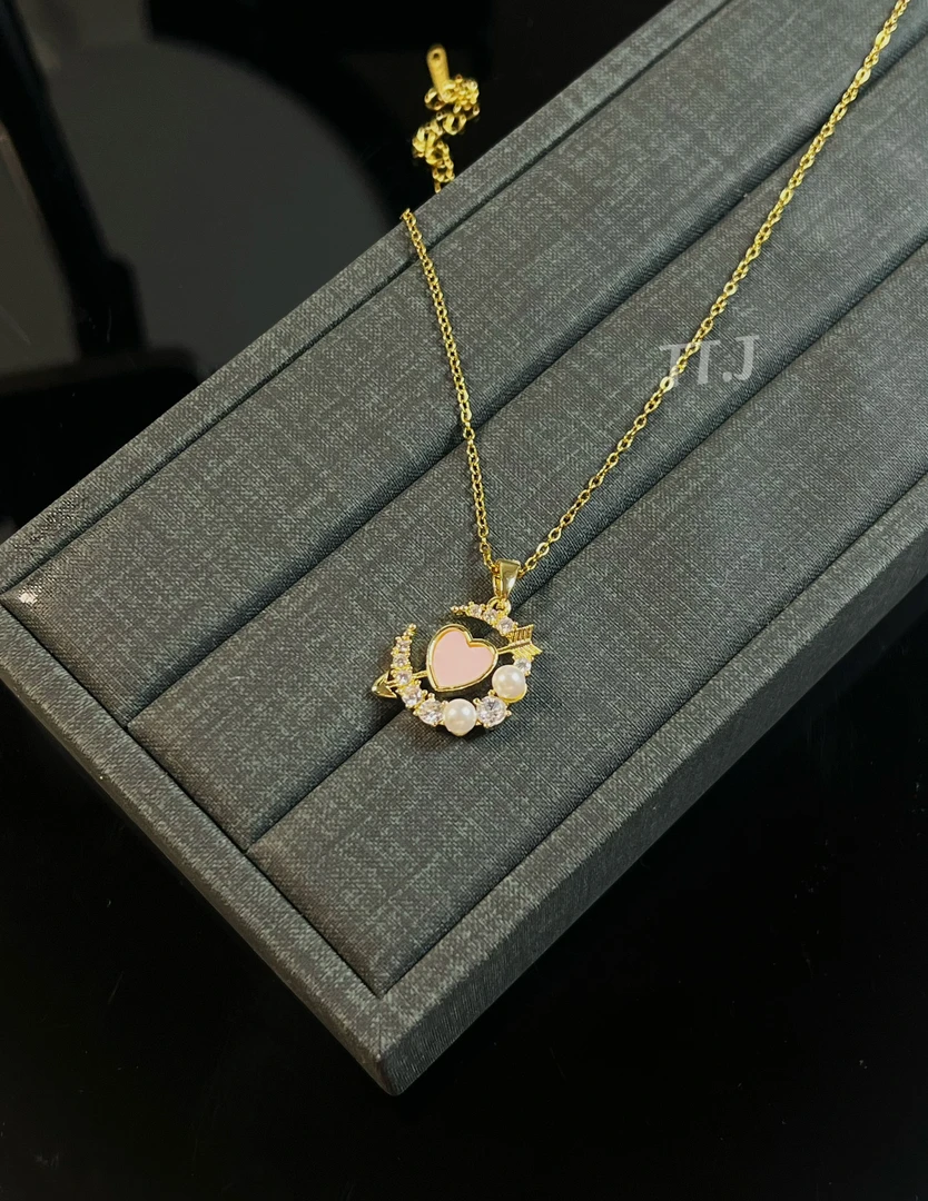 钛钢项链 一箭穿心项链女时尚气质小众轻奢简约灵动精致素款坠链