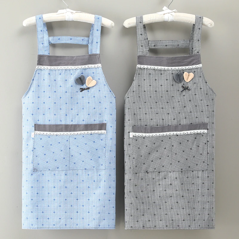 透气围裙时尚洋气做饭干活厨房家用耐脏耐磨成人新款厨房用工作服
