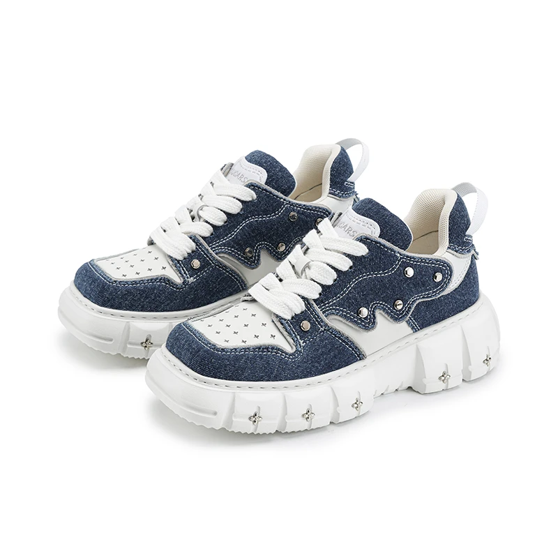 SugarSu姬械蝴蝶板鞋女2024春休闲运动滑板鞋方头潮流低帮板鞋