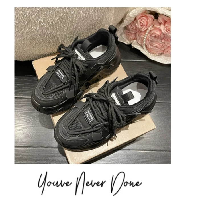 增高老爹鞋女厚底鞋子女2024年新款欧货爆款显脚小休闲运动鞋6996