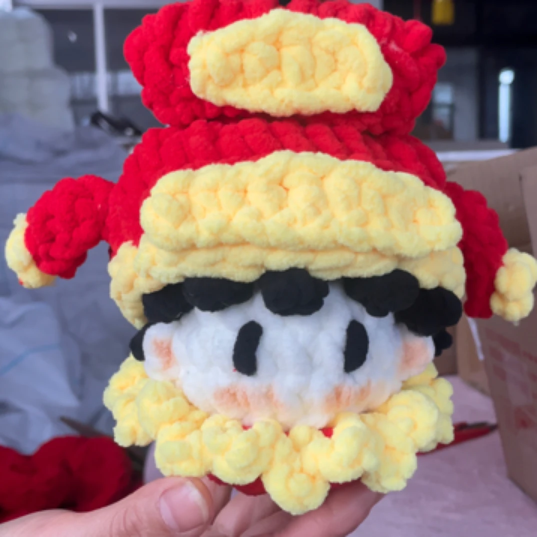 （成品）十个勤天稍息陈少熙财神手工钩织玩偶