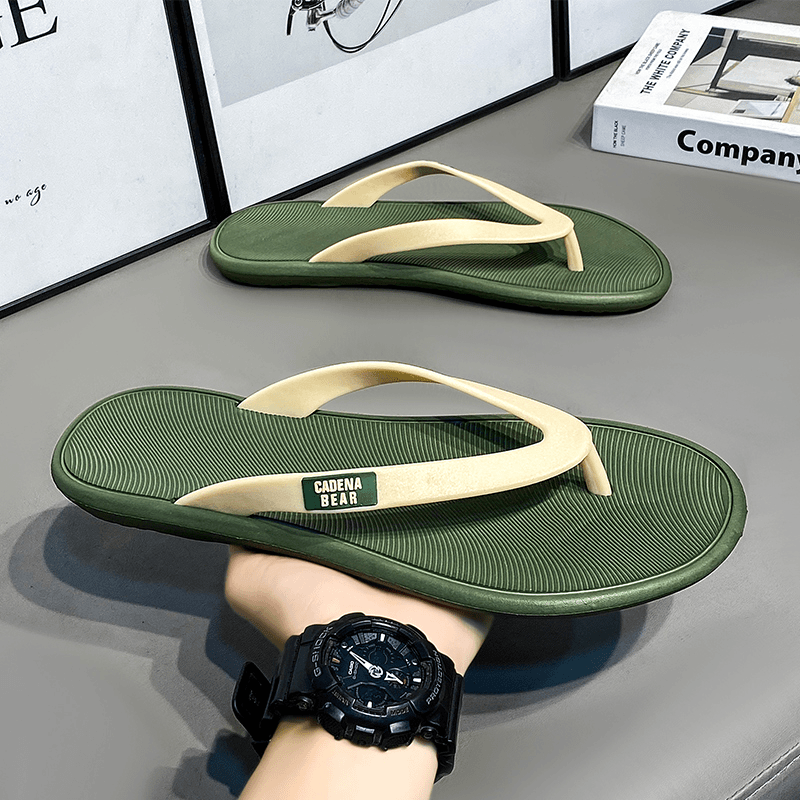 人字拖男士夏季爆款外穿防滑软底夹脚凉鞋青少年户外沙滩越南拖鞋