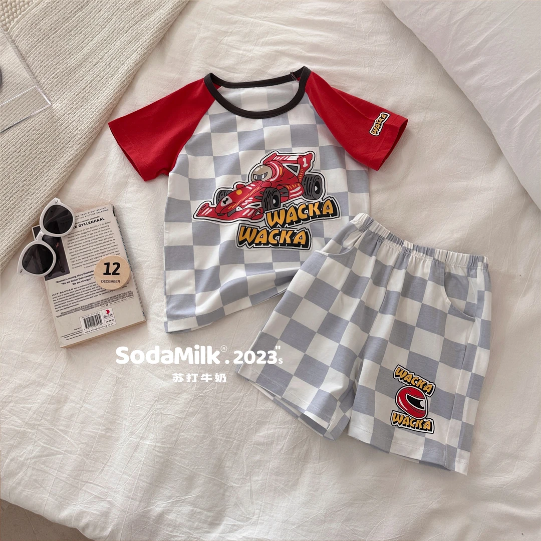 【二哥二嫂】儿童家居可外出短袖对应编码套装