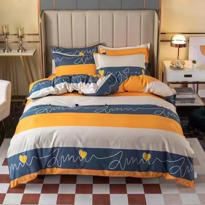 高支高密精梳斜纹面料标准枕套一对【爱情条码】48*74（±5）