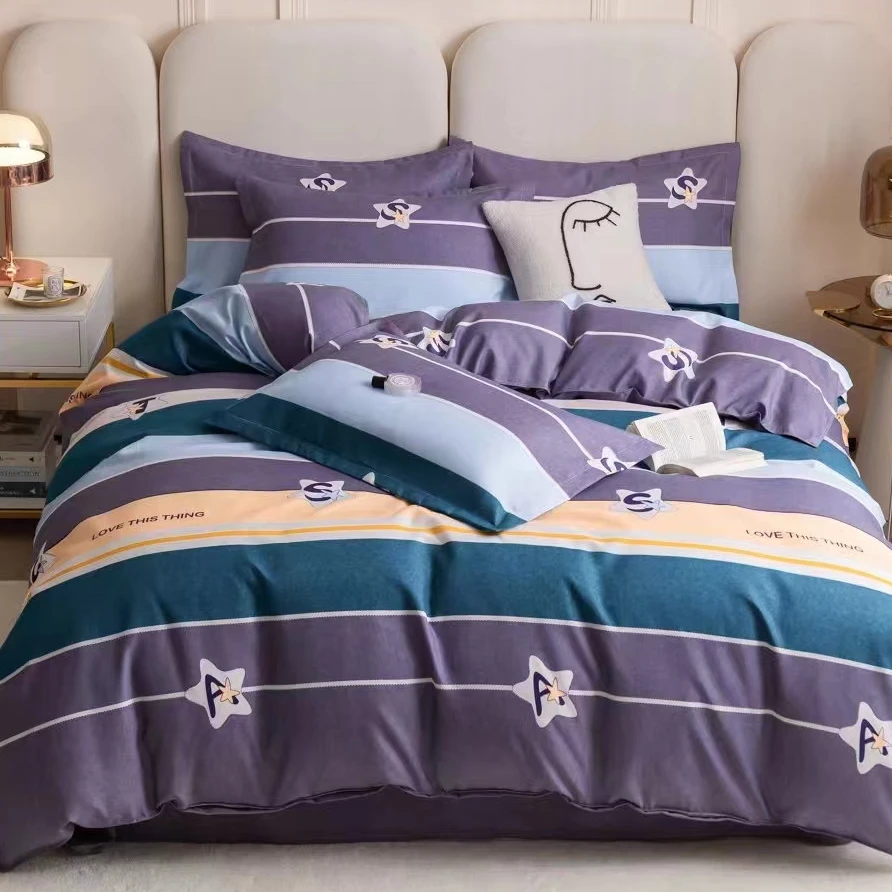 高支高密精梳斜纹面料双人床单【西雅图】230*230