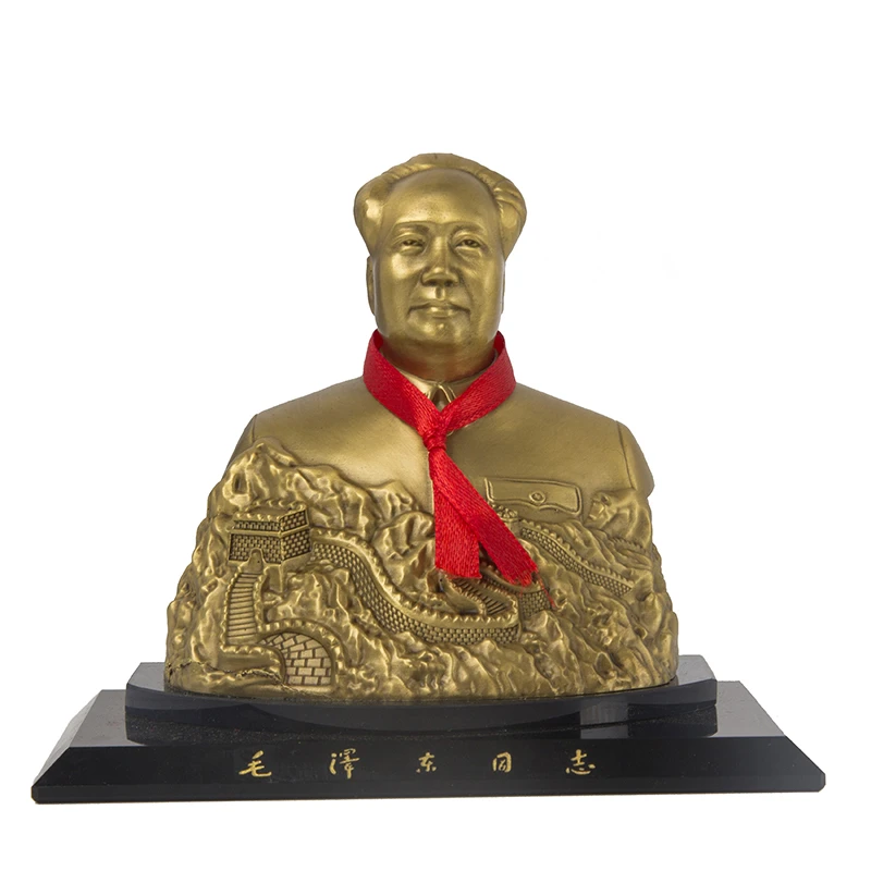 毛主席铜像汽车摆工艺品车载半身像摆设车内饰品长城款纯铜汽车