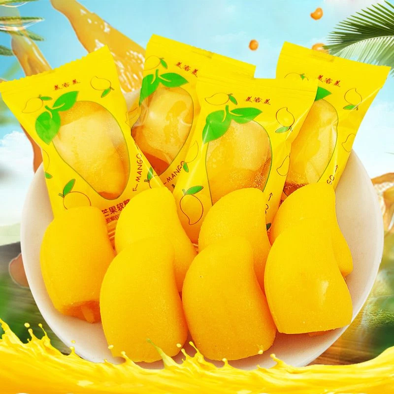 芒果糖芒果味软糖网红零食休闲结婚喜糖果批发多规格浓郁孩子精选