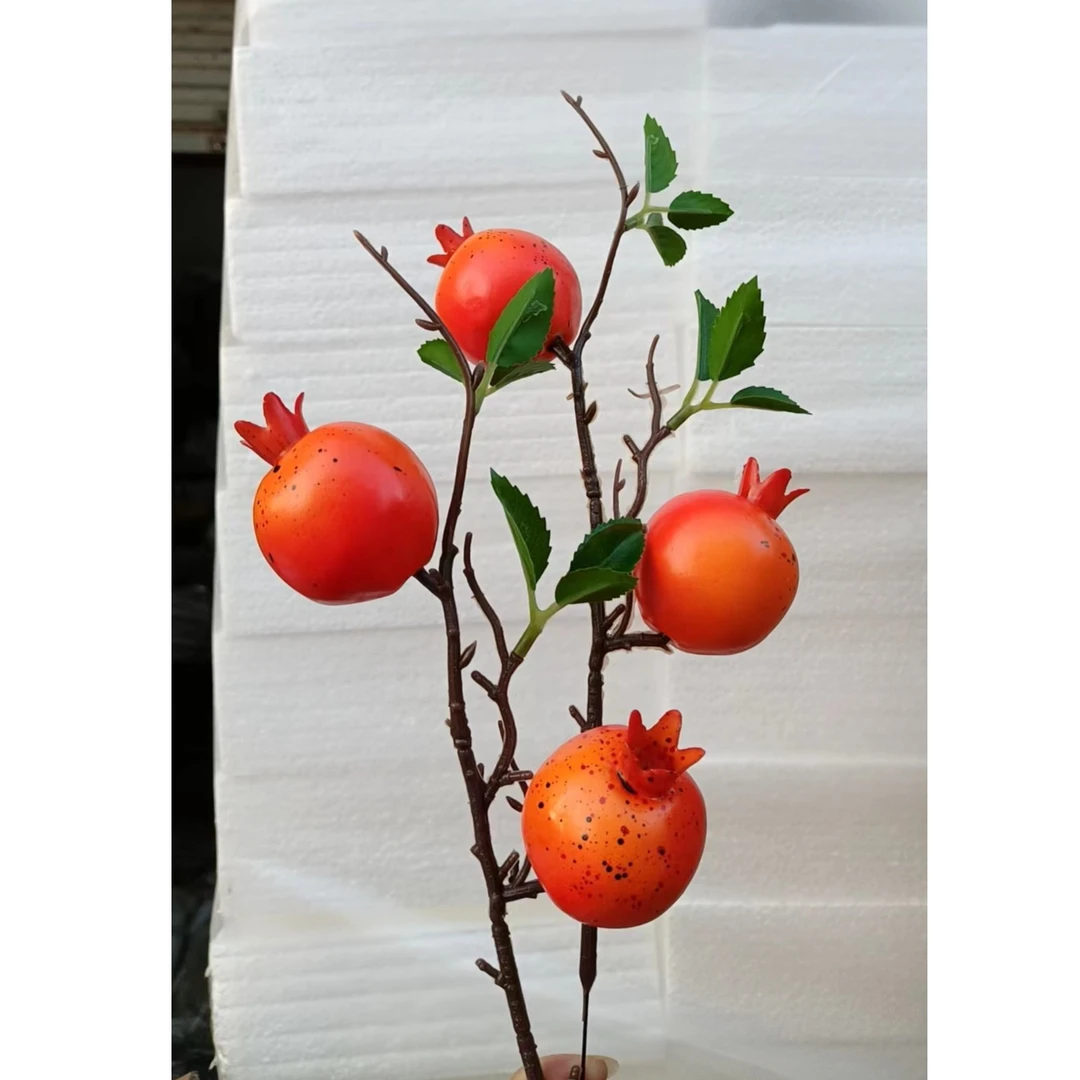 仿真石榴  新年装饰DIY