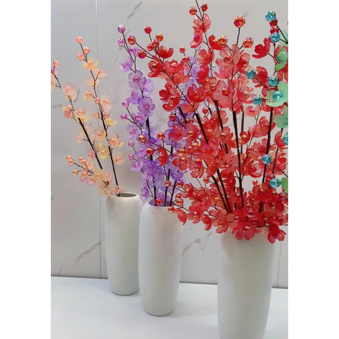 【拍一发二】香水樱花（炫彩珠子）材料包  手工DIY