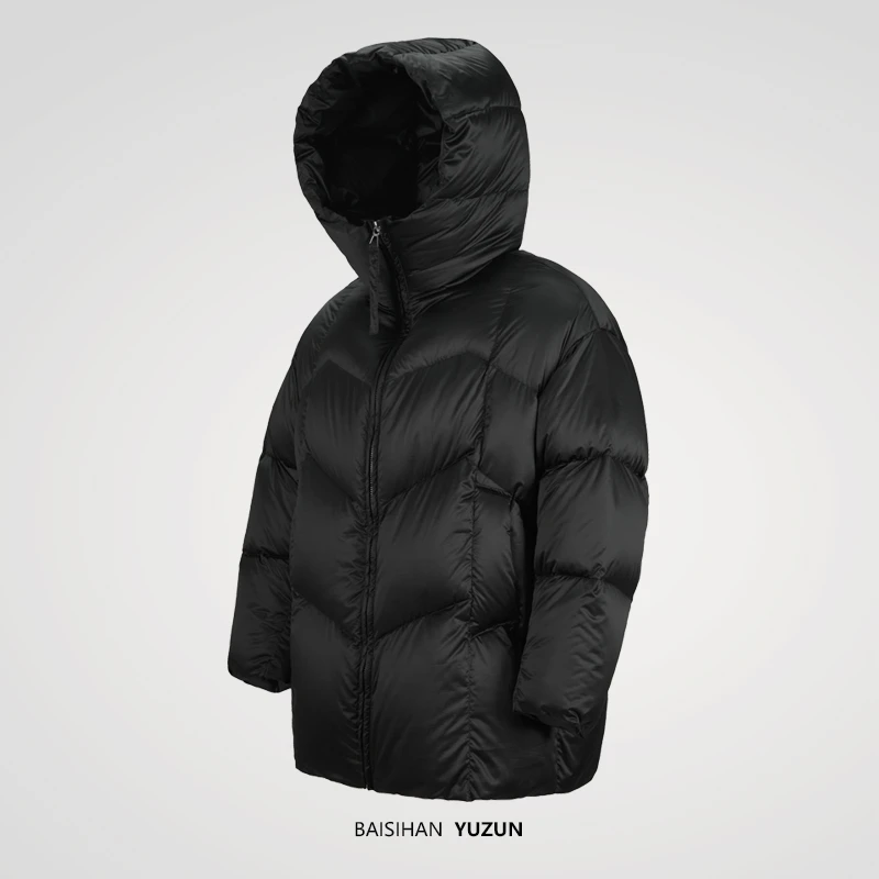 【极寒轻奢】800蓬95羽绒服奢品极寒女中长款新款连帽加厚保暖8801