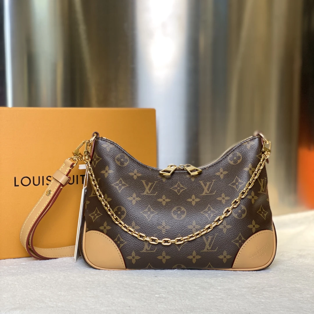 99新 LouisVuitton/路易威登 古有98新LV新款牛角包单肩包9976
