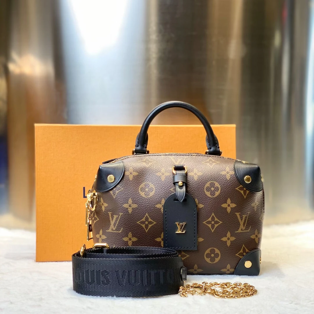 99新 LouisVuitton/路易威登 古有98新LV老花八角软盒子包7720