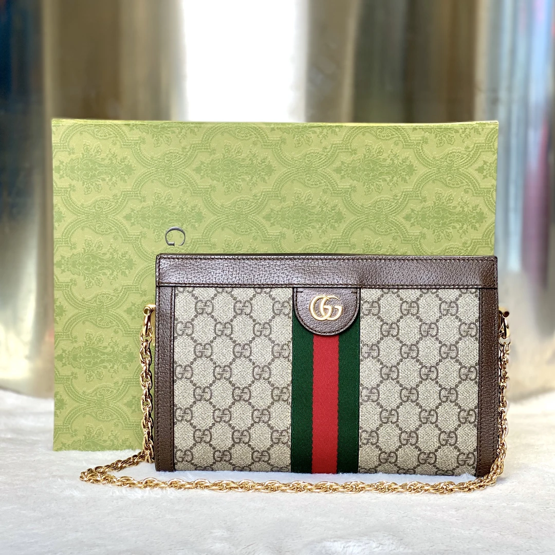 99新  古有98新古驰GUCCI夹子包斜挎链条公价15500休闲2693