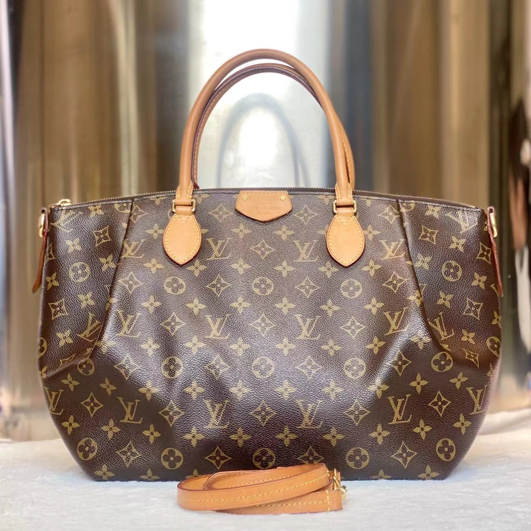 99新 LouisVuitton/路易威登 古有96新LV大号饺子手提单肩包6161