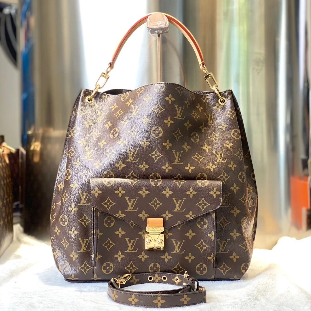 99新 LouisVuitton/路易威登 古有98新LV机场包Hobo手提单肩5856