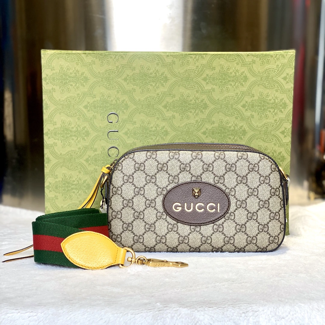 99新 GUCCI/古驰 古有98新虎头相机包手提斜挎单肩百搭9055