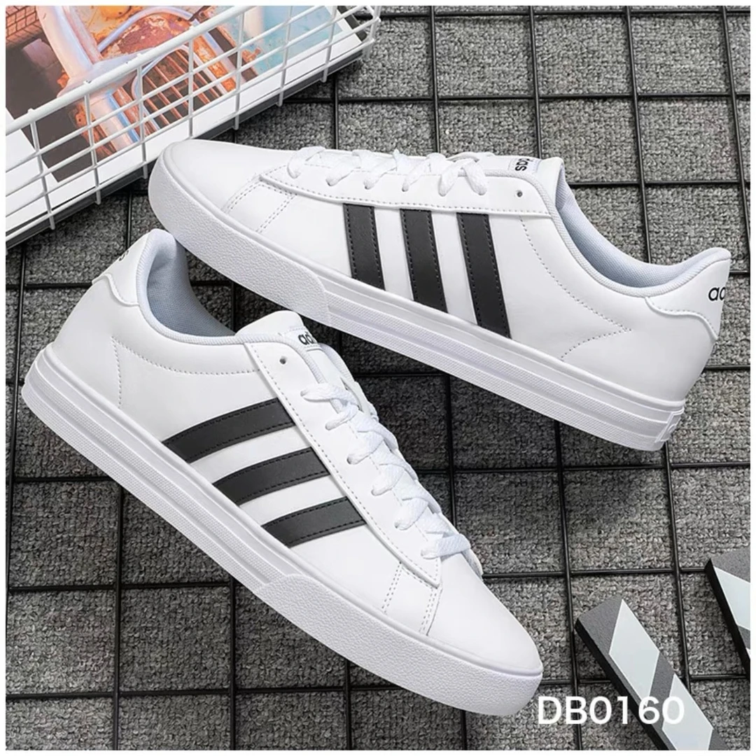 adidas/阿迪达斯男士板鞋休闲鞋新款皮面运动百搭小白鞋DB0160