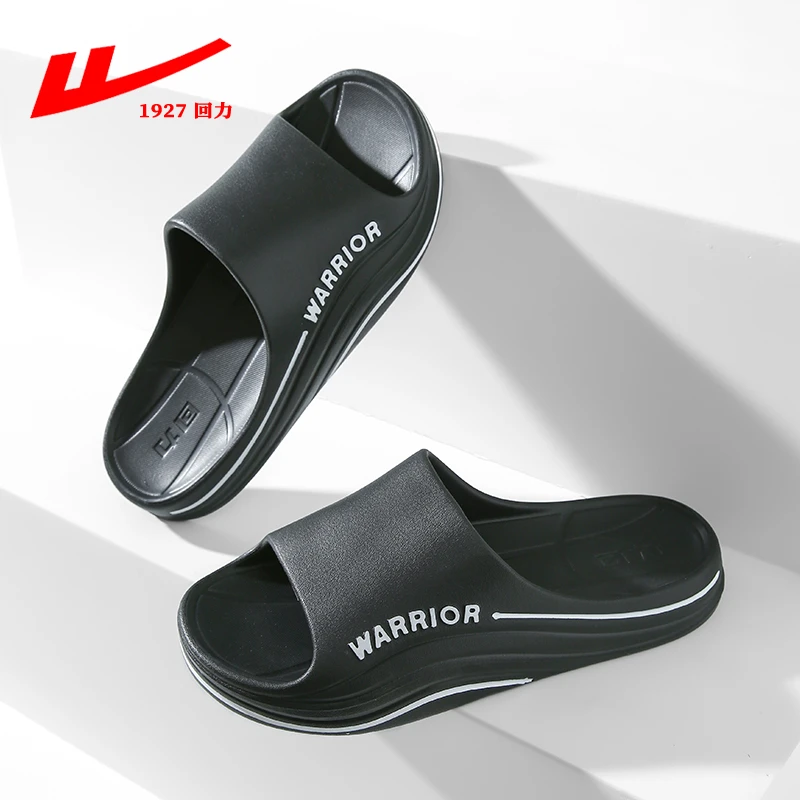 Warrior/回力男凉鞋2025冬季男士外穿防滑句话浴室拖鞋男鞋沙滩鞋