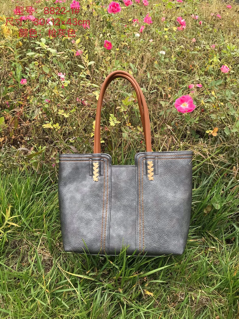 托特包时尚休闲百搭真皮单肩轻8822