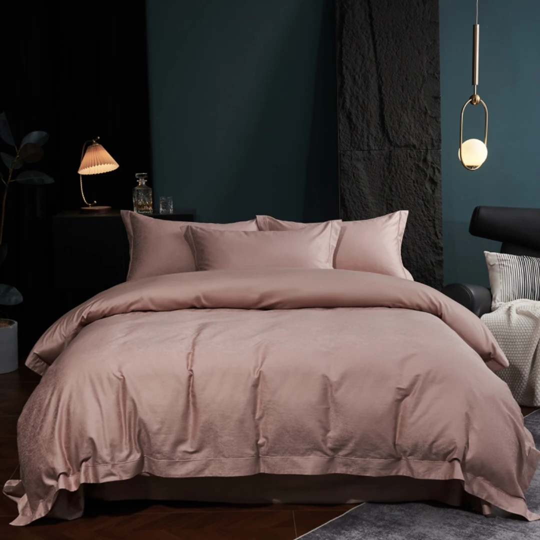 暮雪 高奢纯棉色织全棉床品四件套