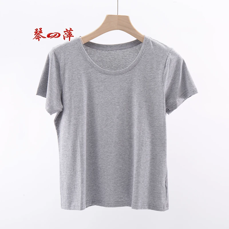 琴萍68186女士女T恤半袖外穿薄款宽松休闲夏季春夏简约宽松修身