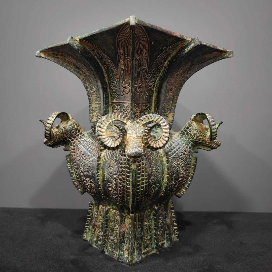 商四羊方尊 中国国家博物馆仿古青铜器工艺品文玩艺术品摆件送礼